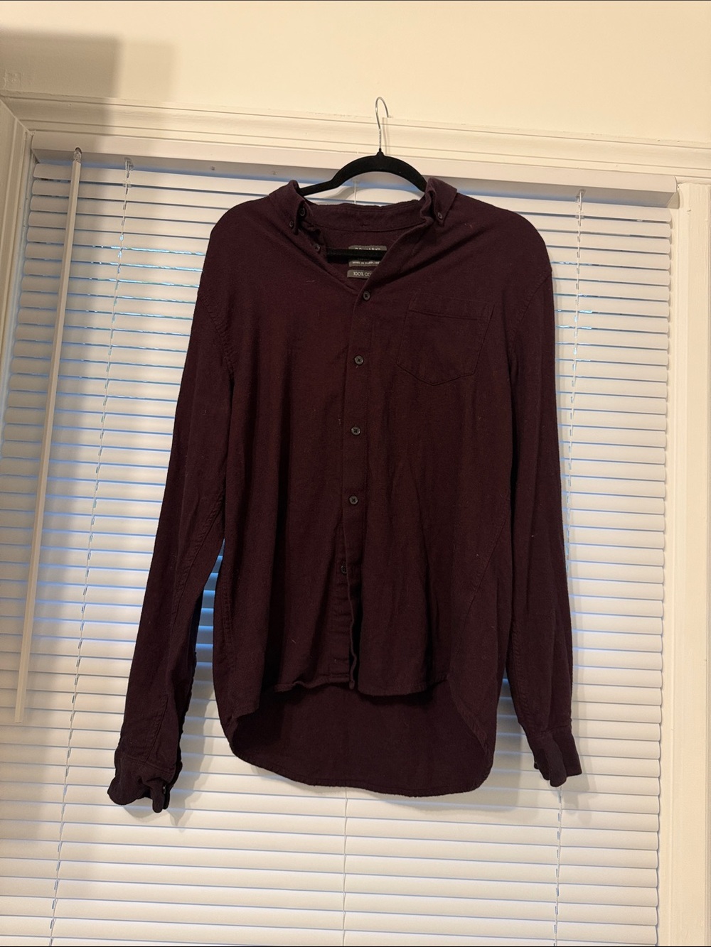 Button-Up Shirt — Deep Burgundy